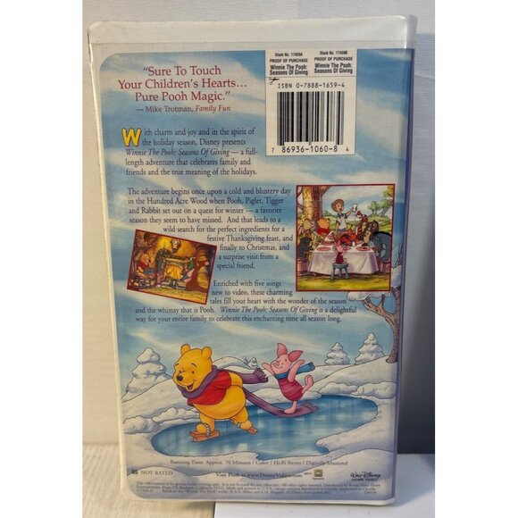 Disney Winnie The Pooh VHS Lot Spookable Pooh Seasons Of Giving The Book Of Pooh - Picture 7 of 10